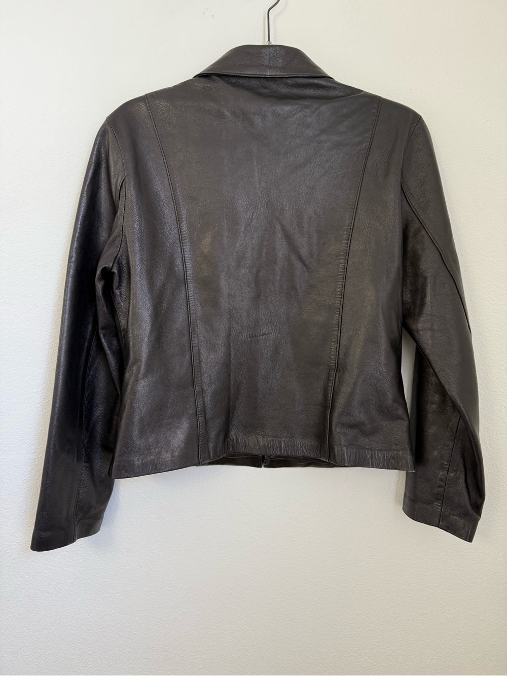 ARTPEL Black Classic Leather Jacket Zip Up Soft Size S - Picture 2 of 9